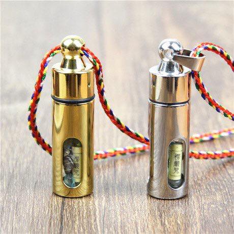 Bình đựng Thần Chú trong suốt hình trụ